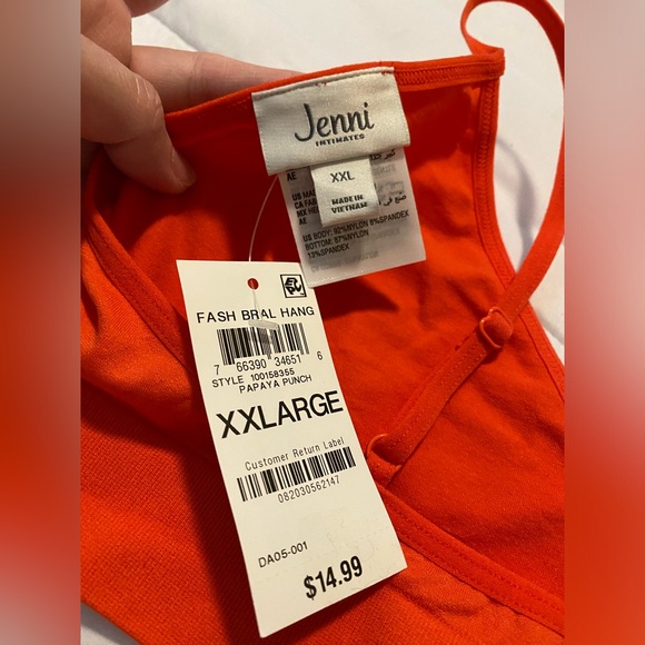 NWT Jenni intimates bralette. Papaya punch XXL - Picture 3 of 3